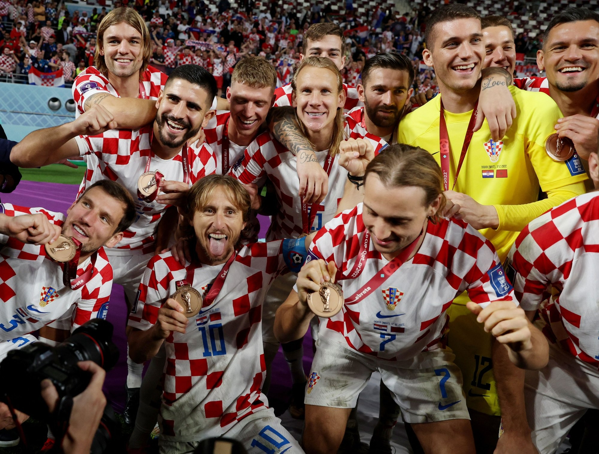 Những tấm huy chương danh dự mà các cầu thủ Croatia đã giành được 